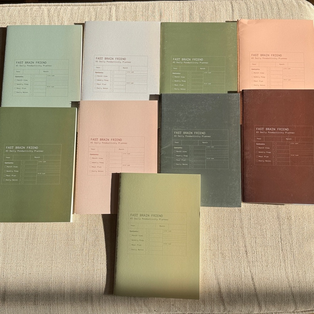 Fast Brain Friend A5 Daily Productivity Planners